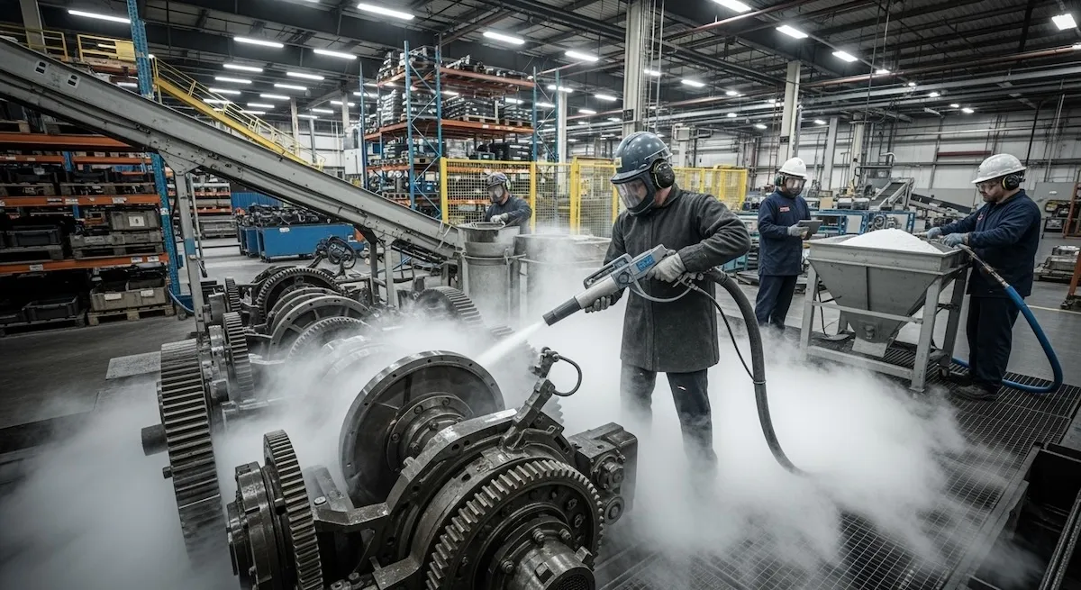 Reliant Dry Ice for cleaning and blasting in manufacturing facilities