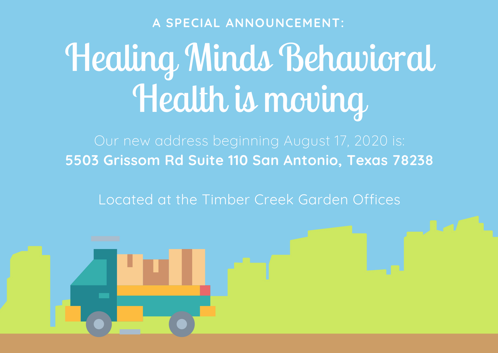 Healing Minds Behavioral Health blog: Healing Minds Behavioral Health has moved to a new location as of August 17, 2020.
