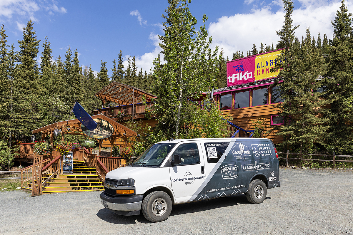 dine denali shuttle salmon bake prospectors northern hospitality group 49th state brewing