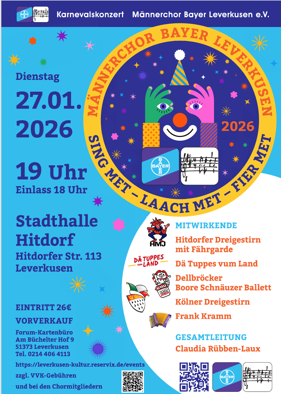 Karnevalskonzert in der Stadthalle Leverkusen-Hitdorf