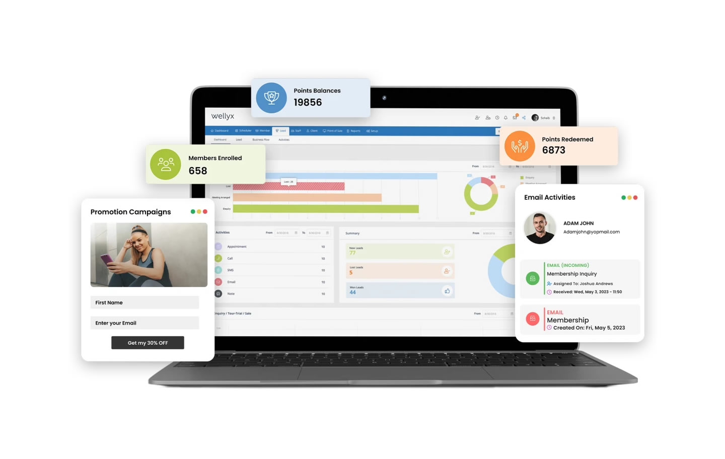 Dashboard mockup