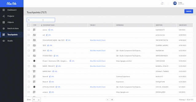 Searching for touchpoints