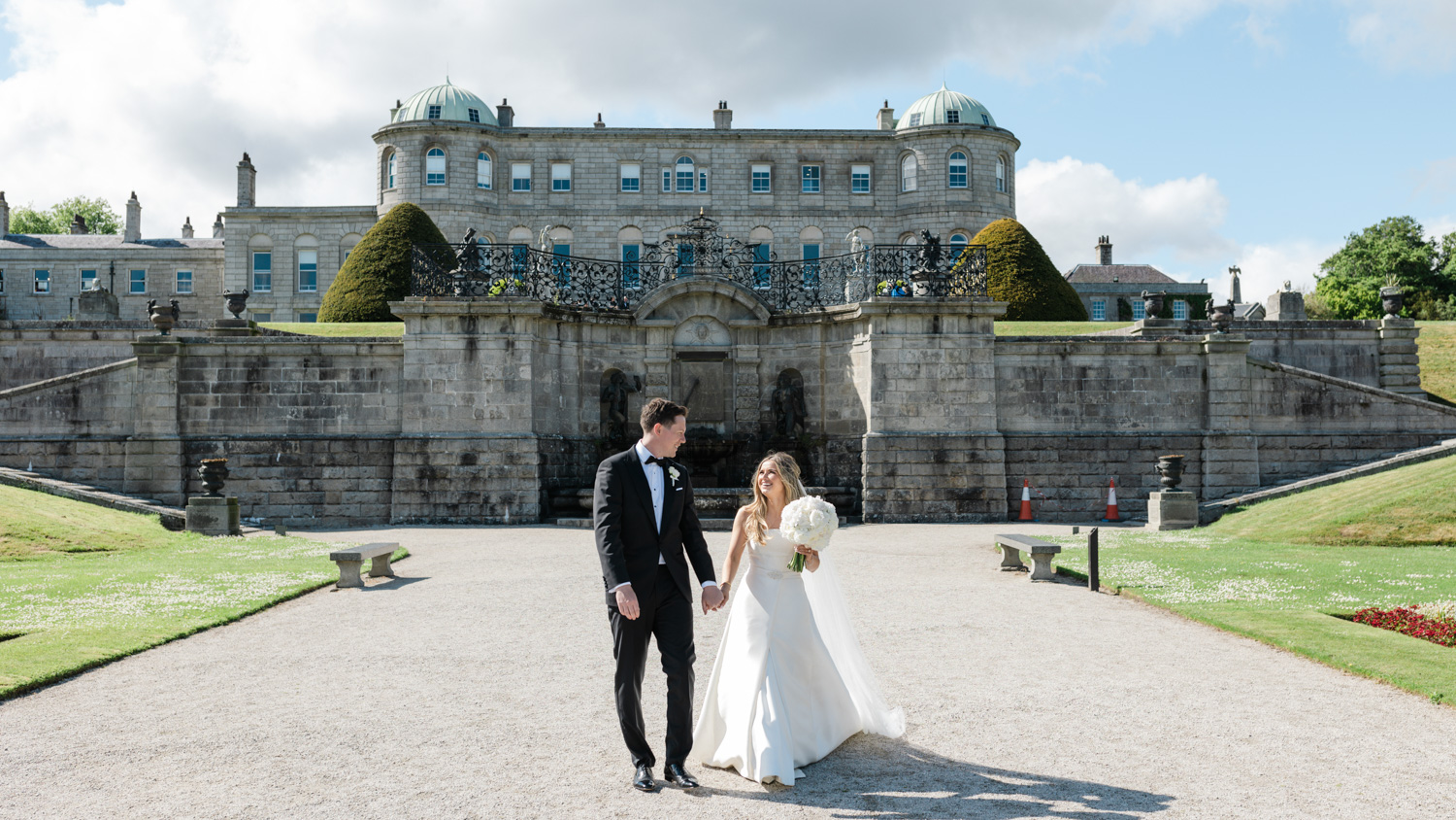 Bride and Groom Outdoors