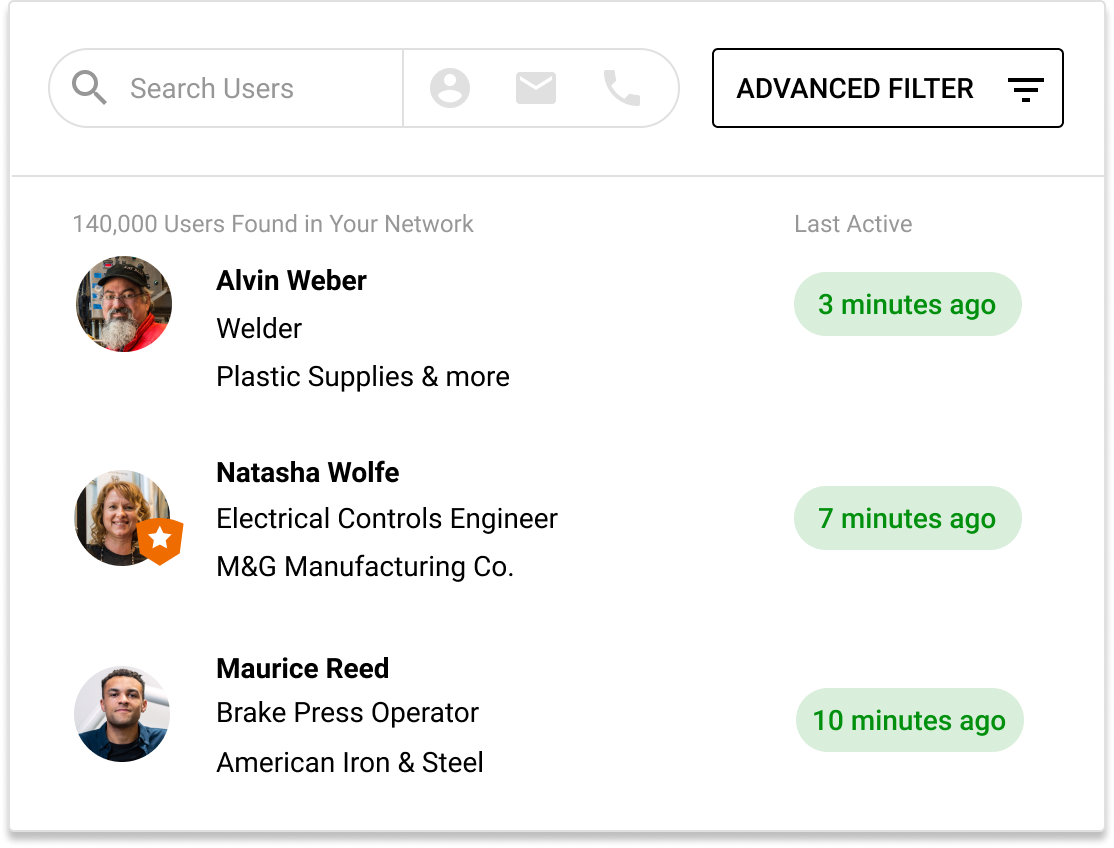 Don't wait for the candidates to come to you. Search FactoryFix's network of highly skilled professionals. 
