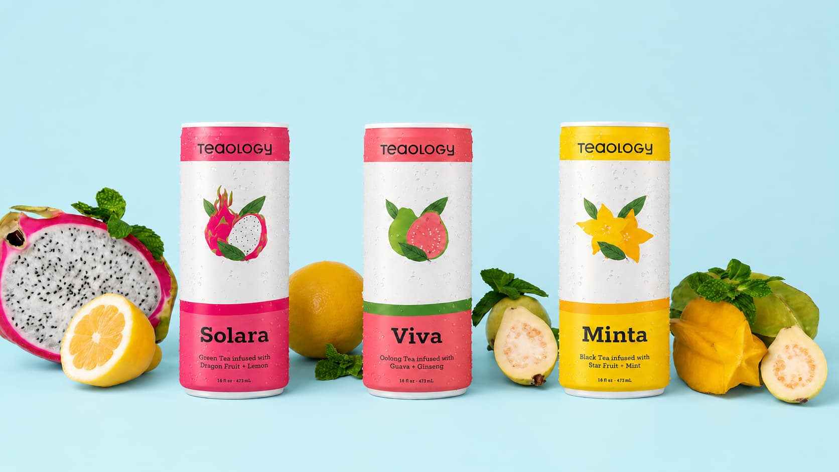 Packaging shot from the Teaology brand