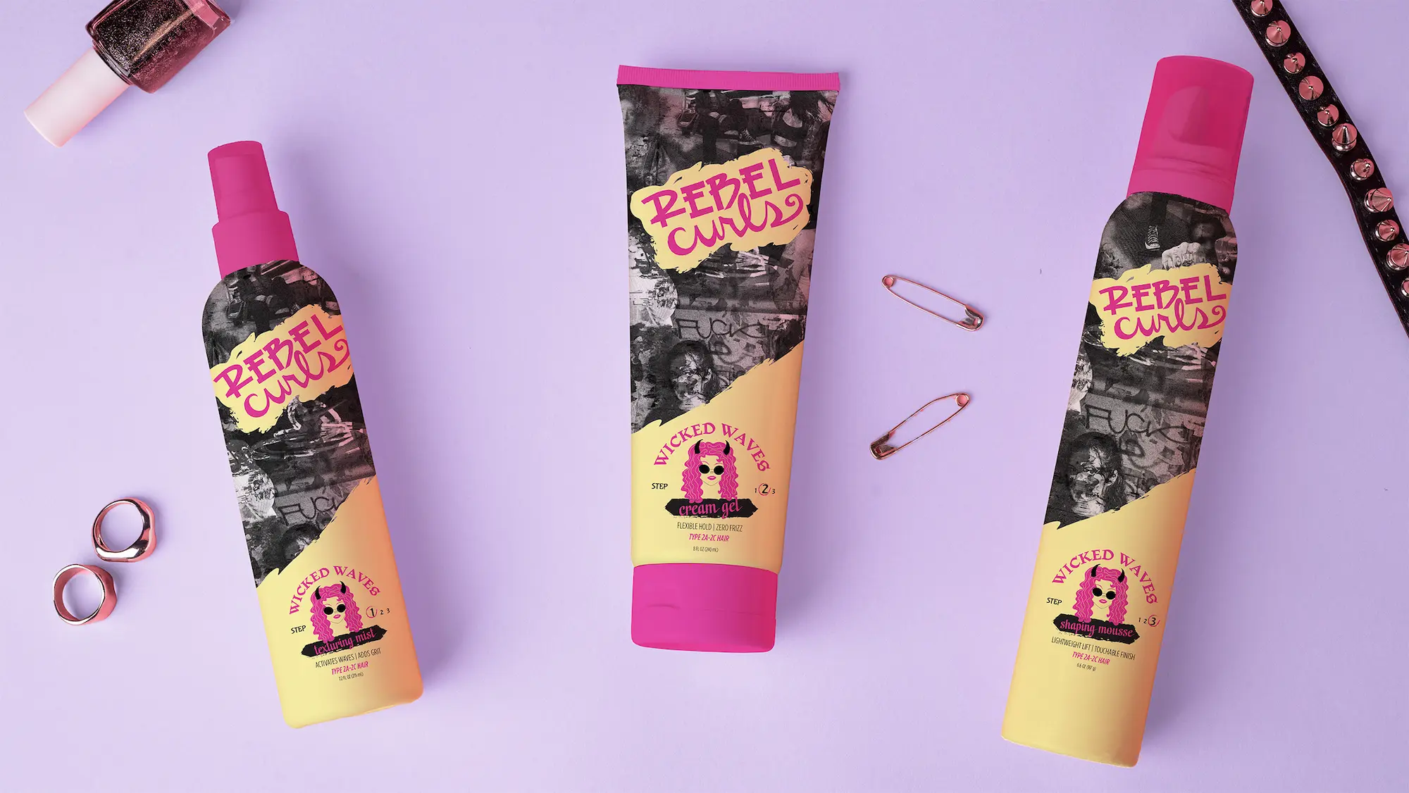 Rebel Curlz Packaging