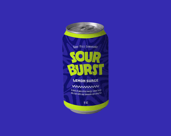 Sour Burst Brand Can Animation