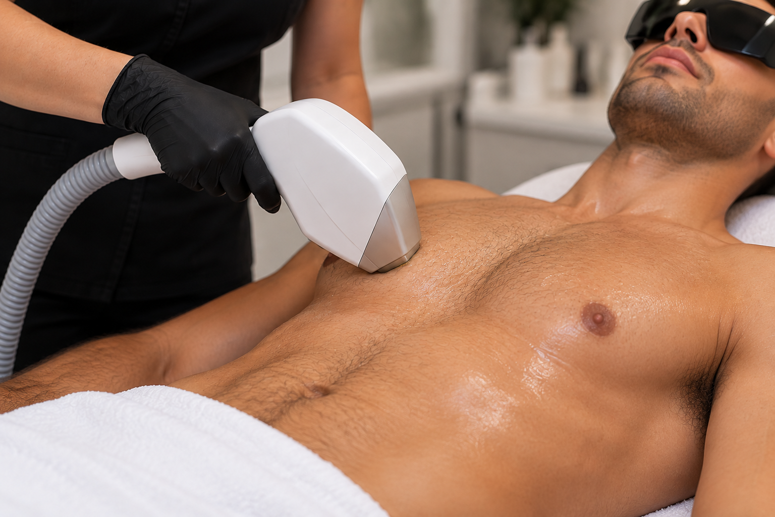 Male Half Body Laser Hair Removal Package 