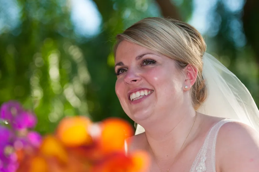 Ca's Xorc wedding bride smiling