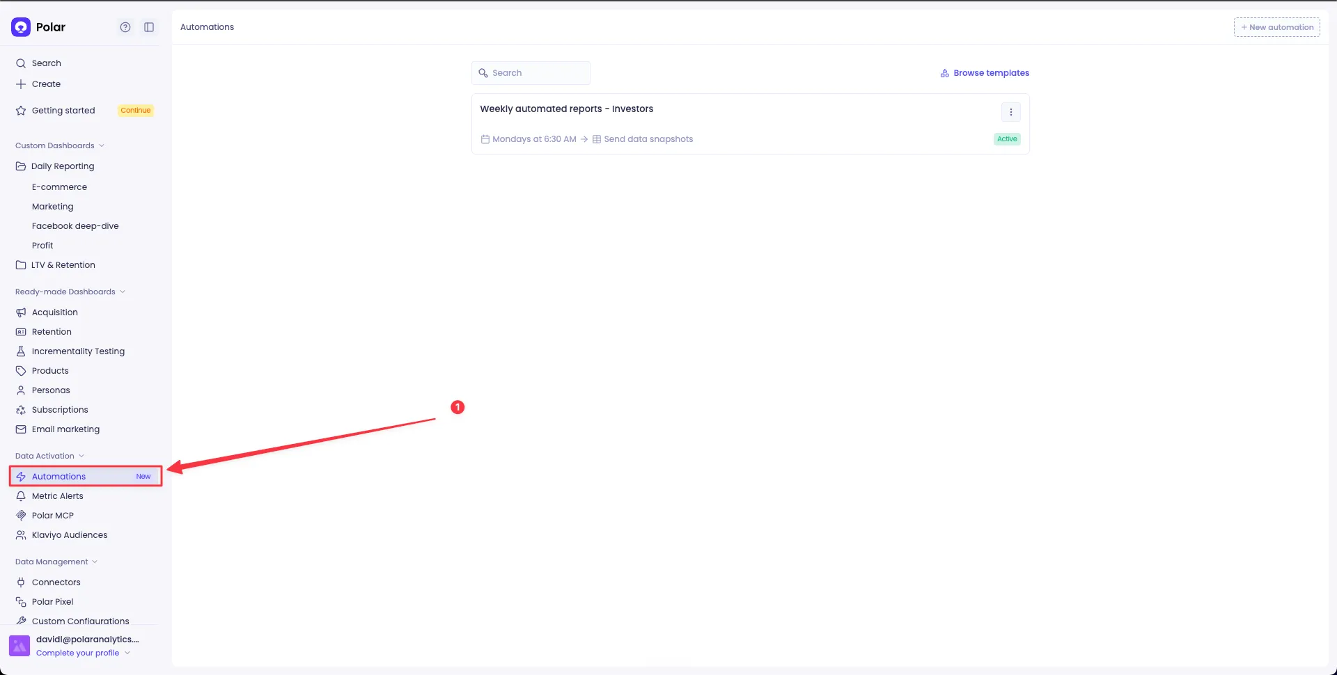 Polar Automations page