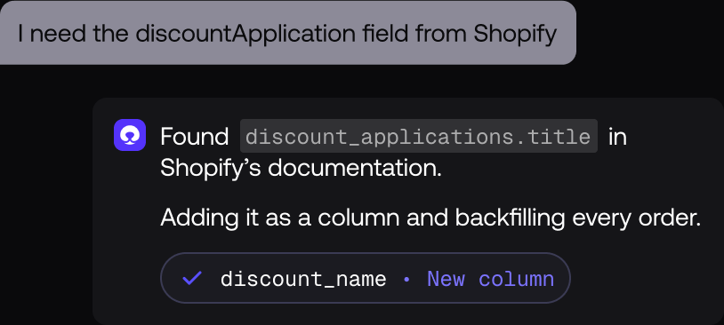 Picking an exact field from an integration API schema inside Polar