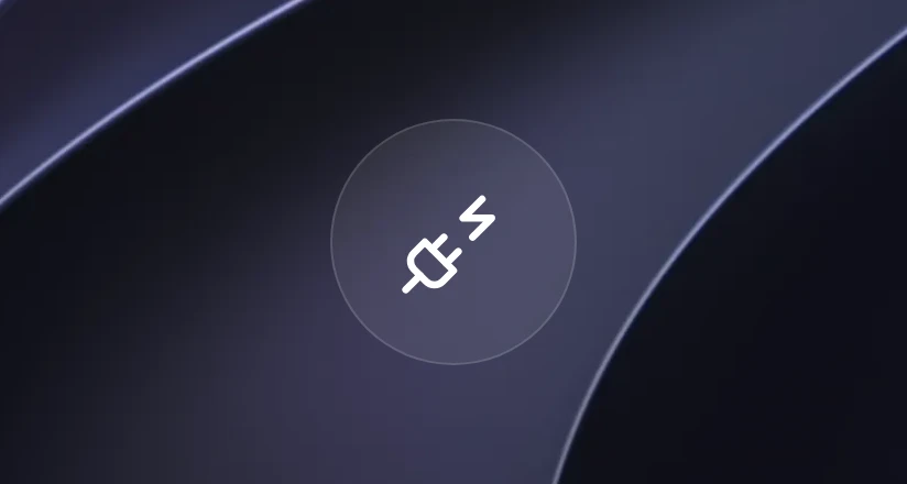 A plug glyph standing for a server that describes its own tools to an agent