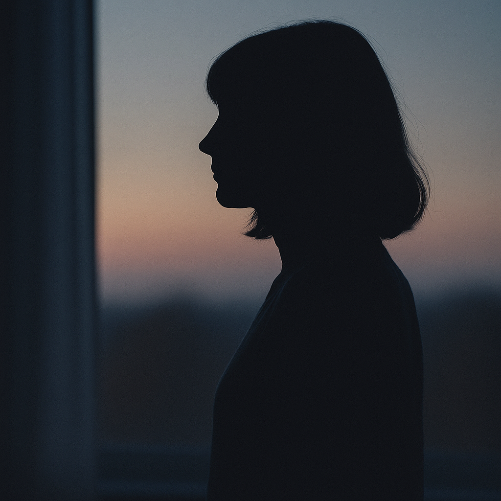 Silhouette of a female - birth mother