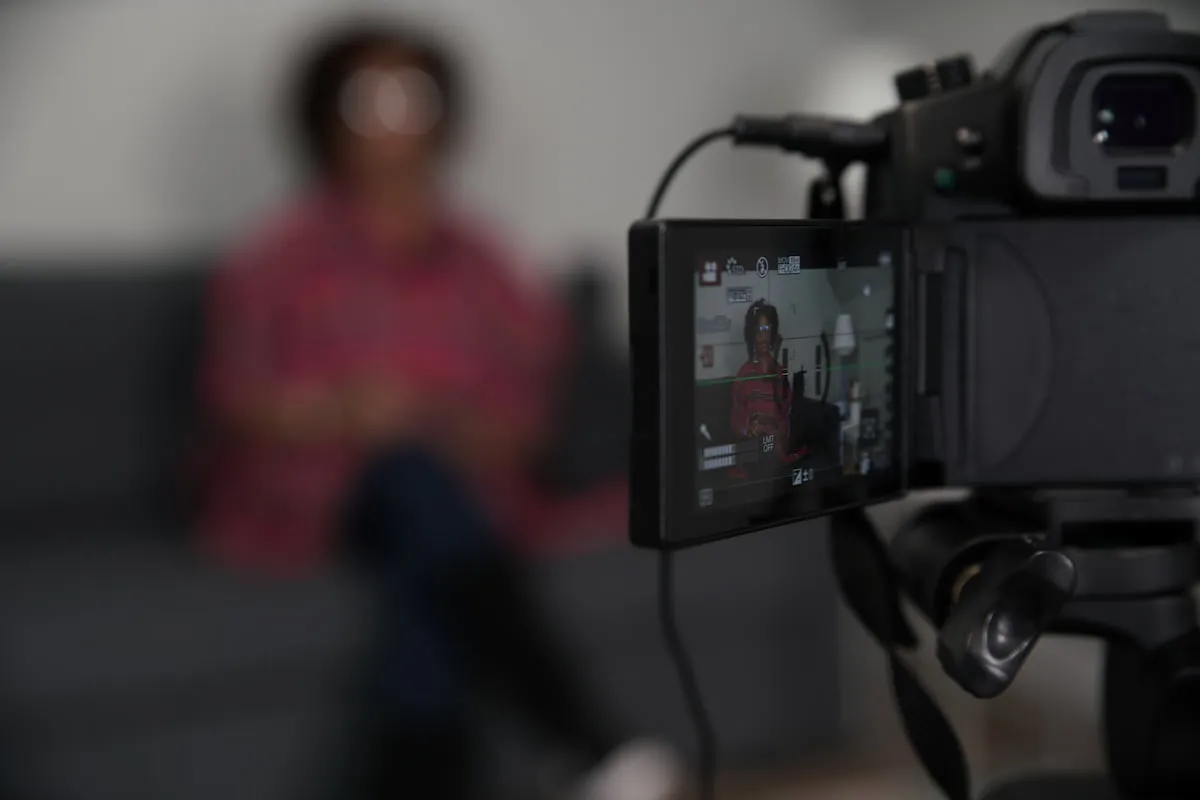 Psychotherapist being filmed by our team at First Session