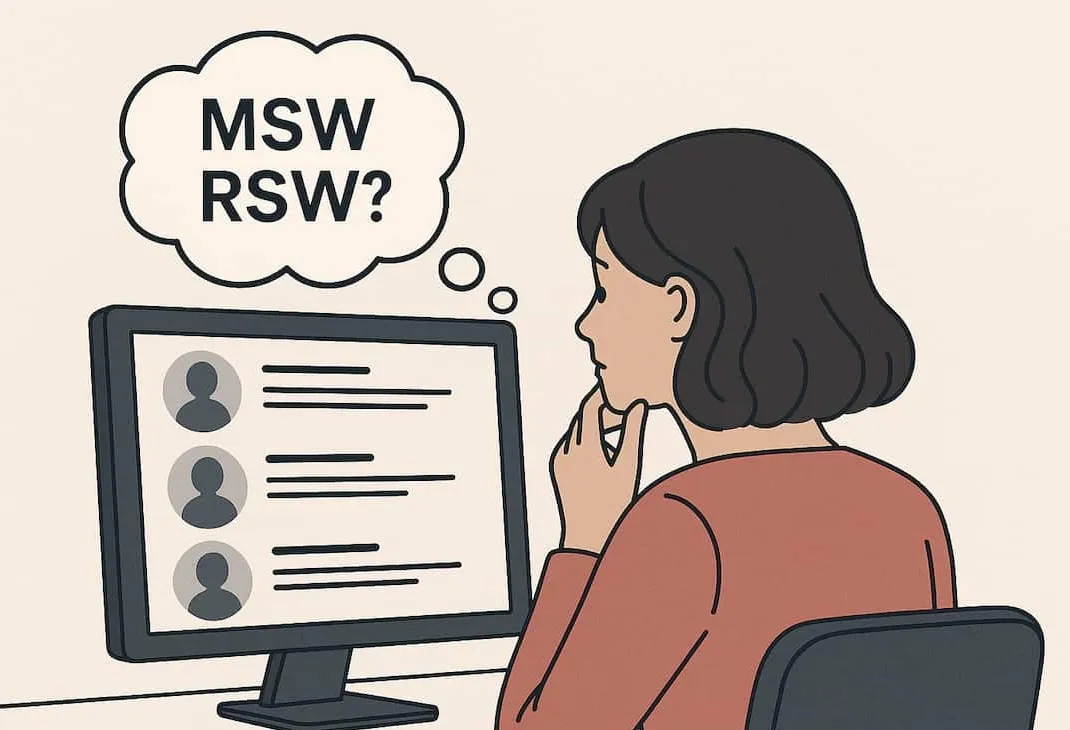 What does MSW RSW mean in Canada?