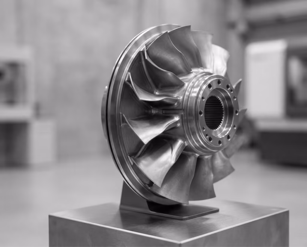 Machined aerospace turbine component