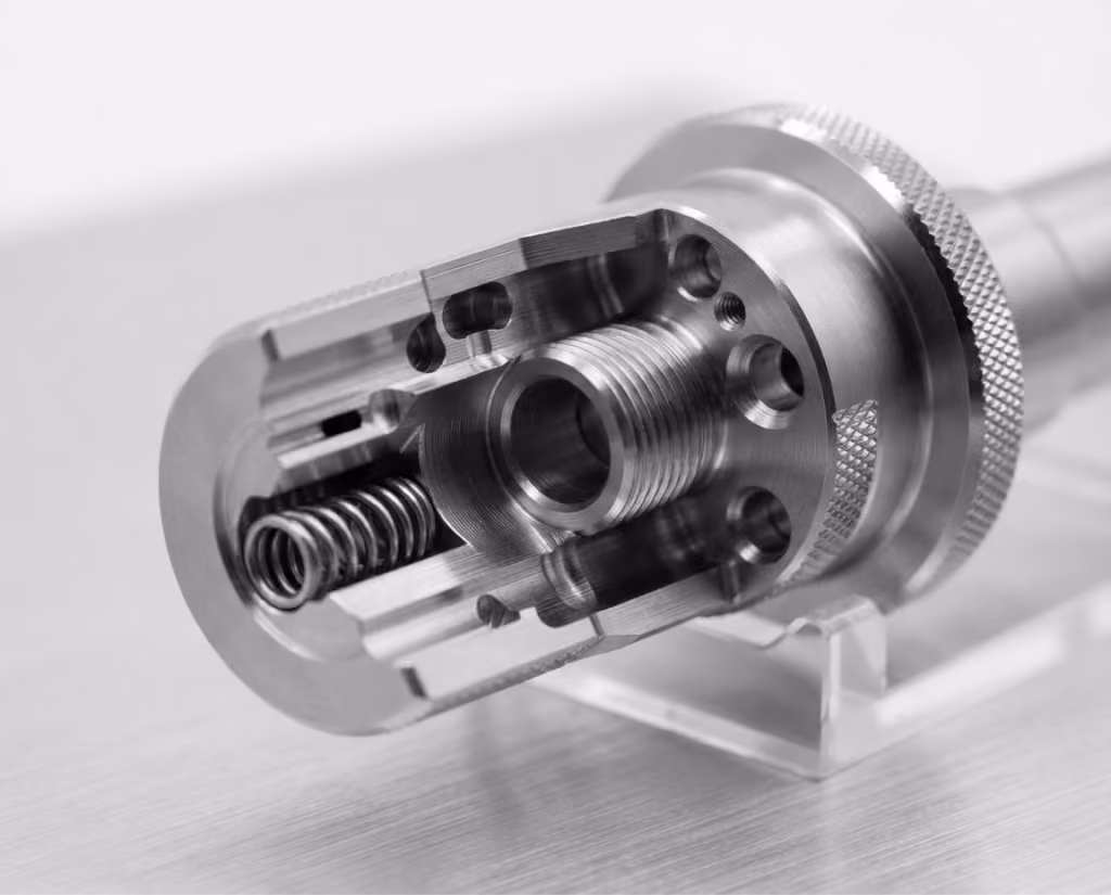 Precision medical component cross-section