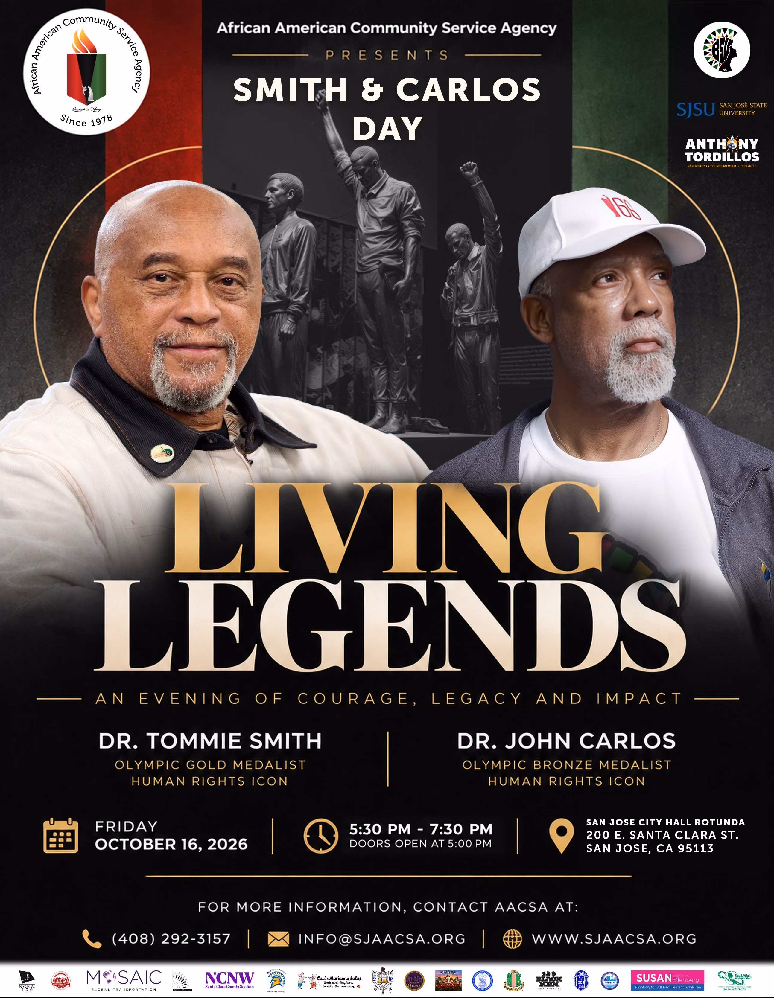 Living Legends event flyer, October 16, 2026
