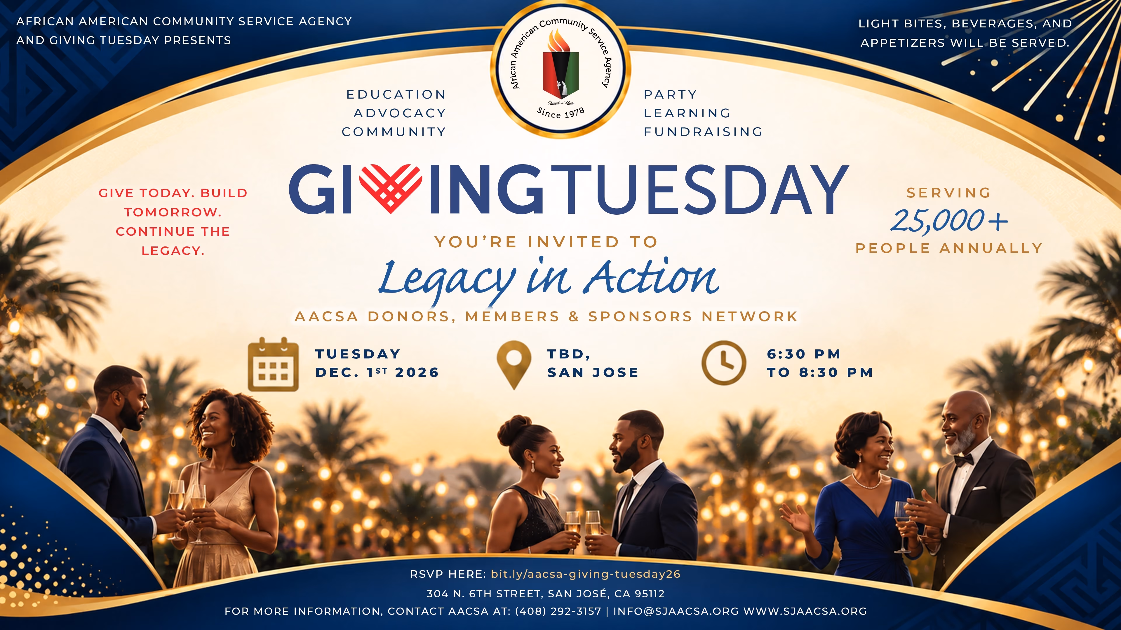 Giving Tuesday: Legacy in Action, December 1, 2026