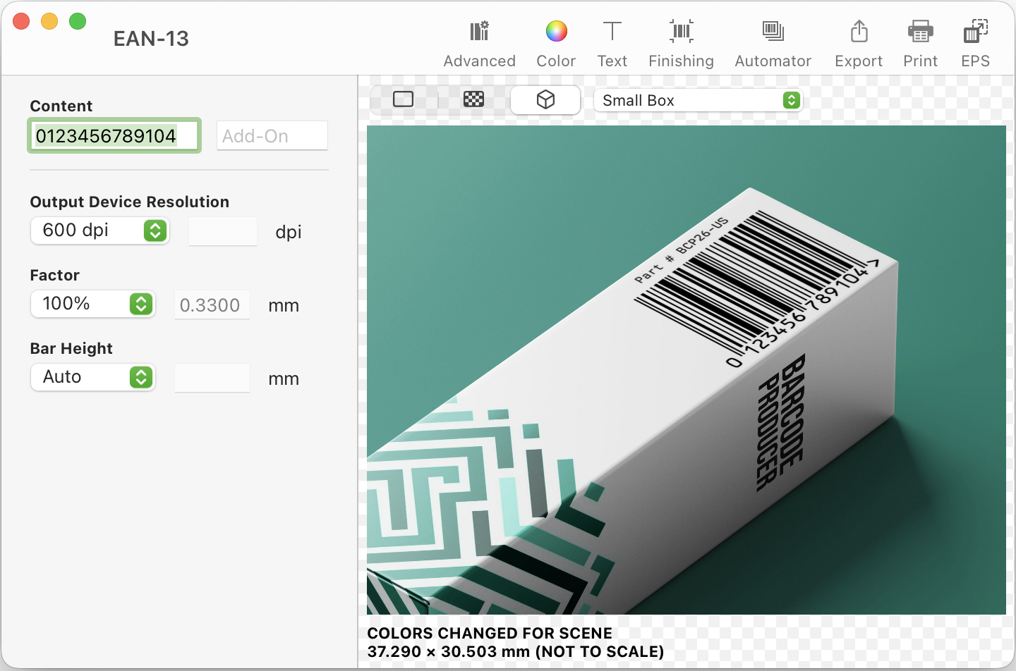 Barcode Producer screenshot