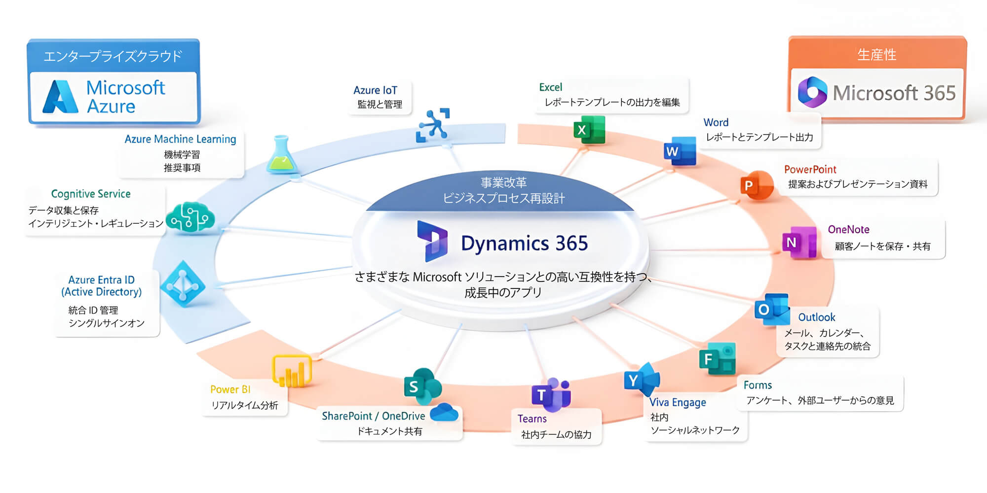 Microsoft D365 Sales infographic
