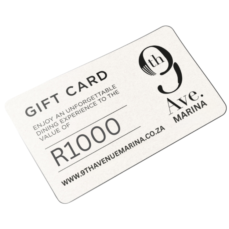 9th Avenue Marina official gift voucher