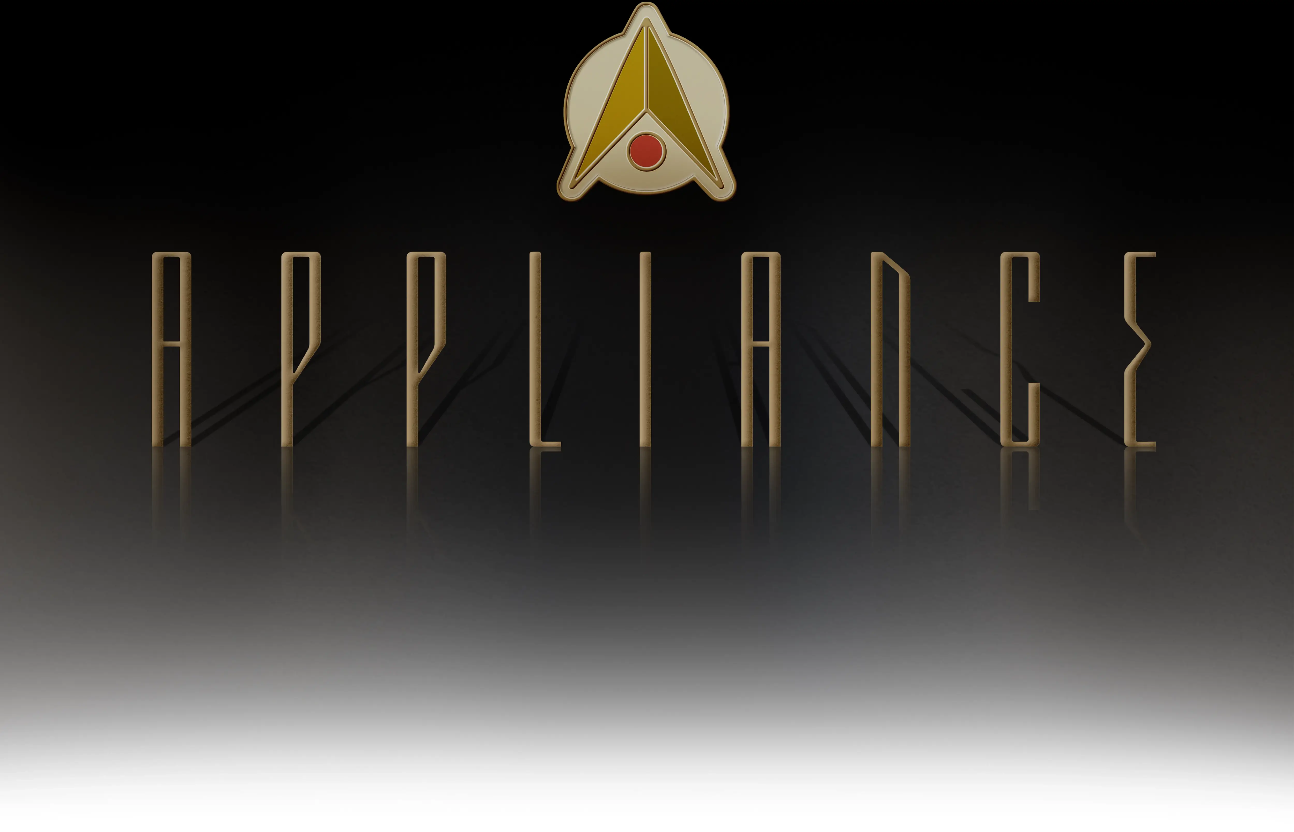 [Appliance Specimen]
The Appliance badge sitting on top of the APPLIANCE Title
