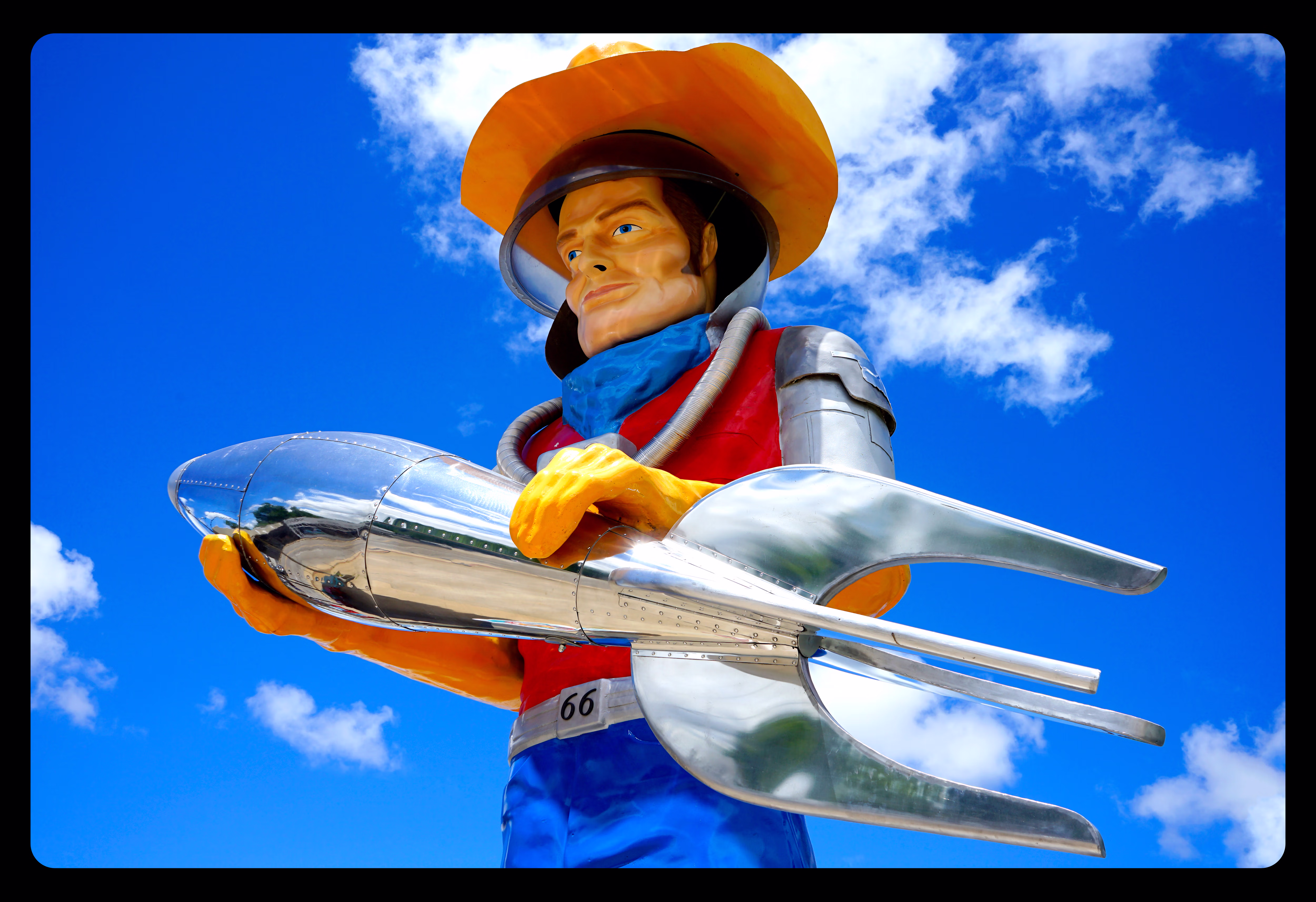 Route 66 Buck Atom Fiberglass Giant