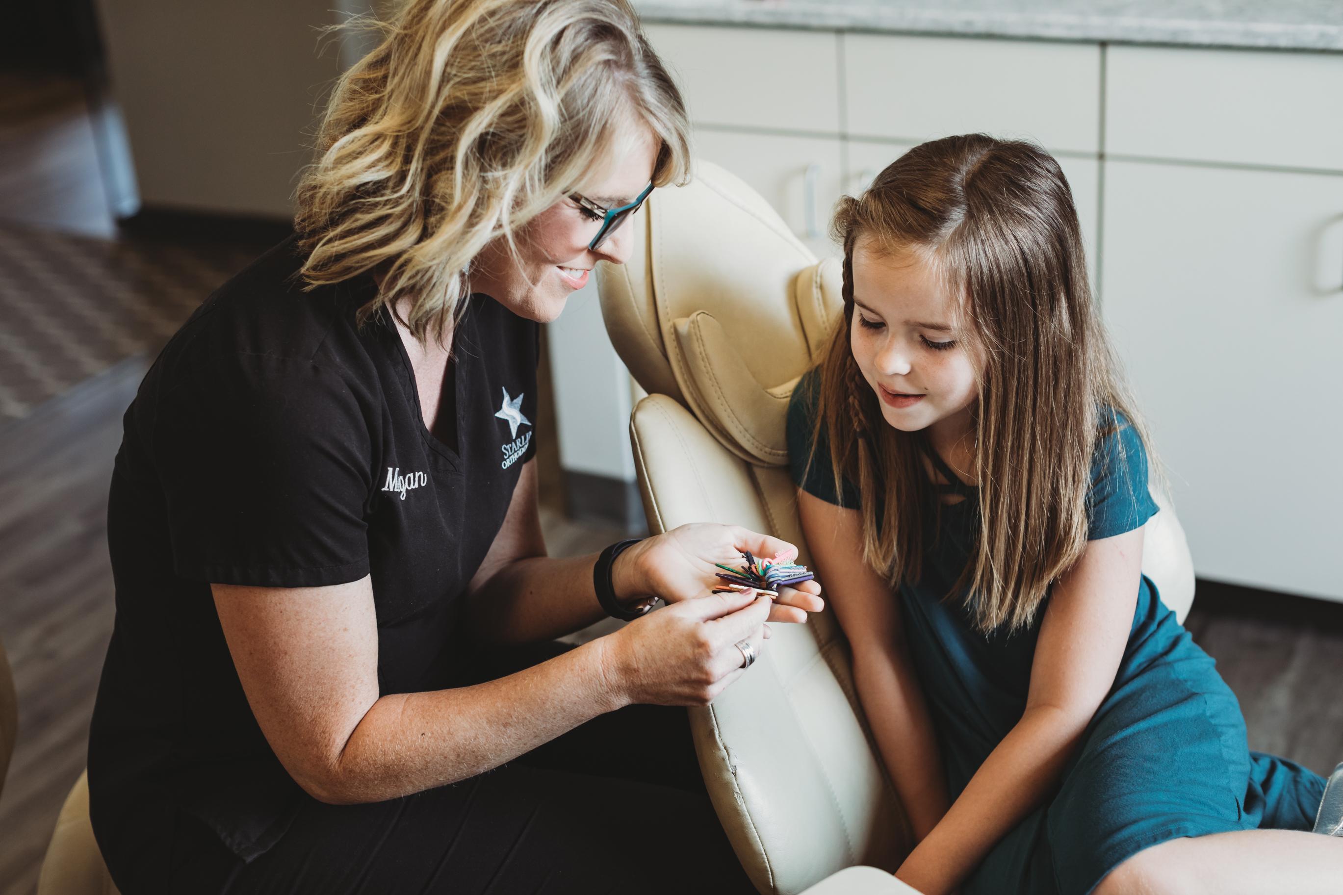 A young pediatric orthodontic patient at Starling Orthodontics in Brentwood, TN