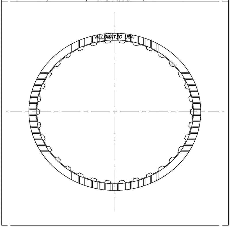 MAZDA R4AEL Reverse Friction Clutch Plate 512727 Allomatic