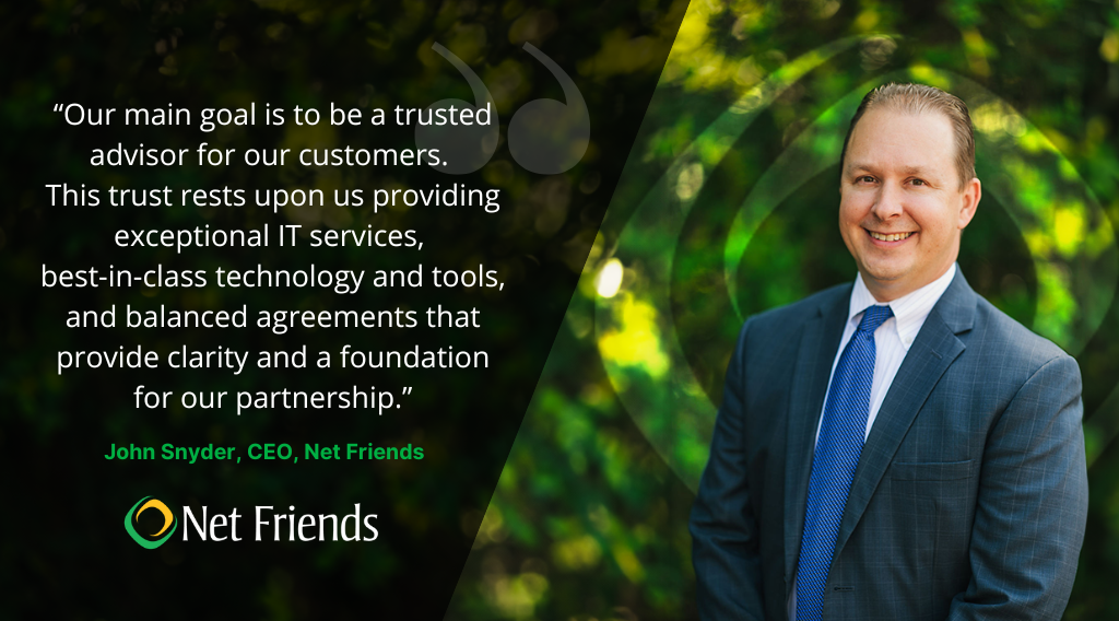 Quote from John Snyder, CEO of Net Friends