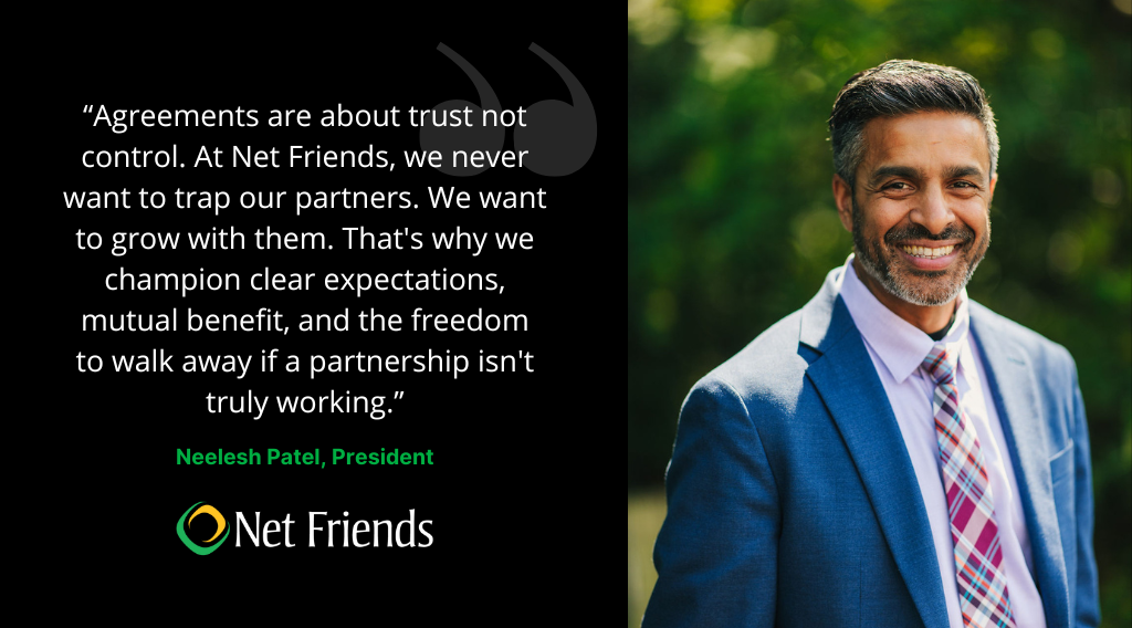 Quote from Neelesh Patel, President, Net Friends