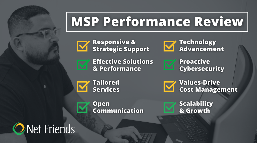 MSP Performance Review Checklist