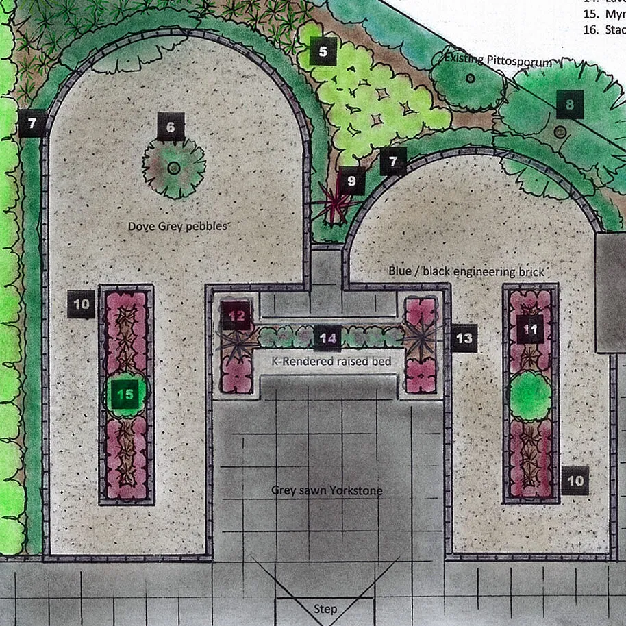 Hand drawn Garden design Thumbnail