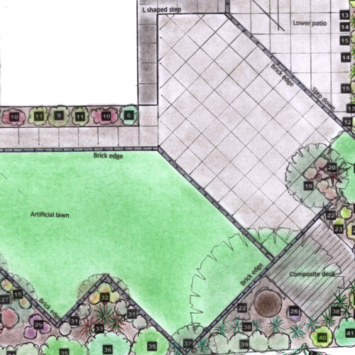 Hand drawn Garden design Thumbnail