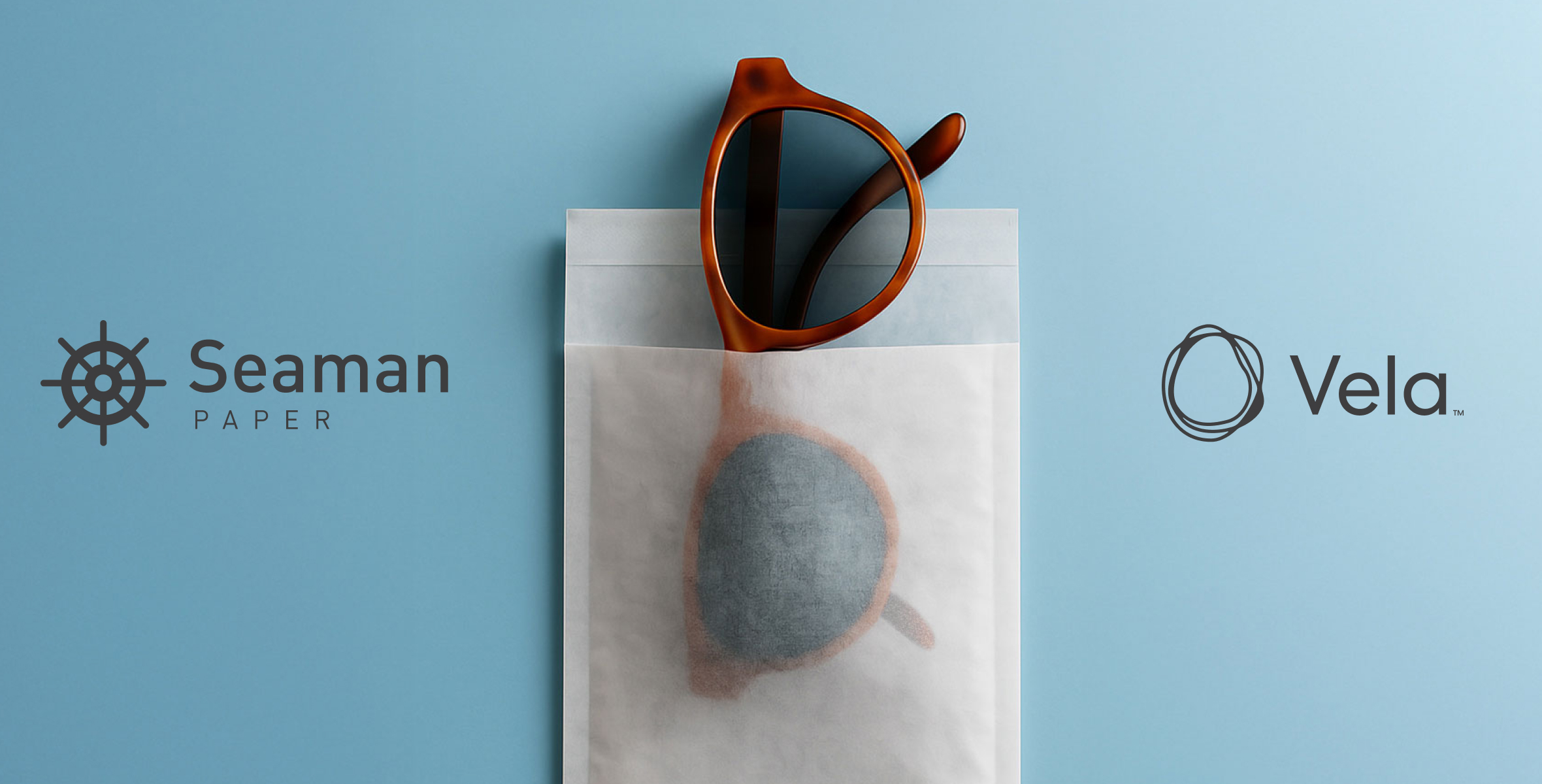 Sunglasses packed in Vela Anti-Abrasive paper