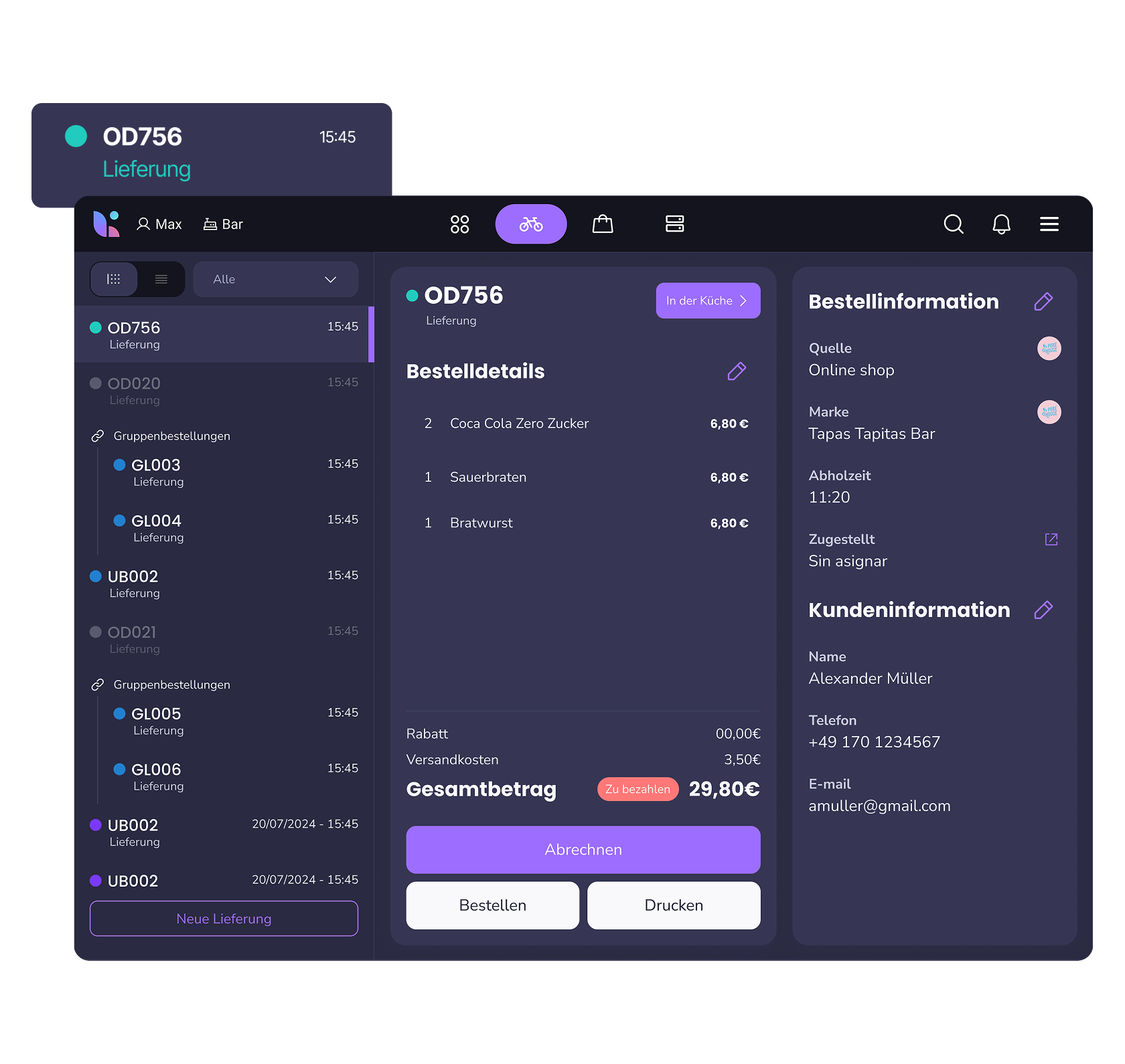 Systemabbild für die Last.app-Lieferung