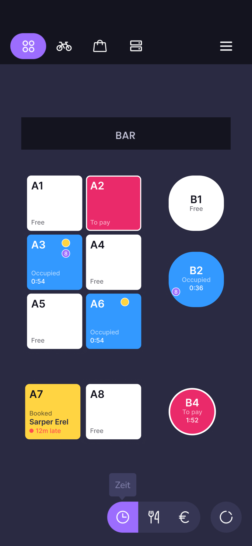 Aalto mobile app UI with two home listings and a title at the top saying 12 new matches