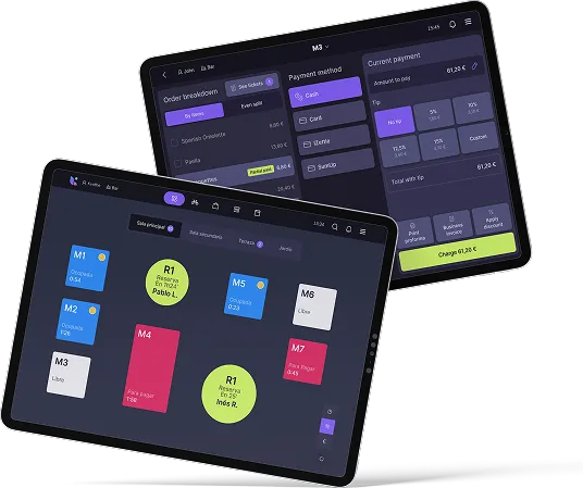 Tablets con el software tpv para restaurantes de last.app