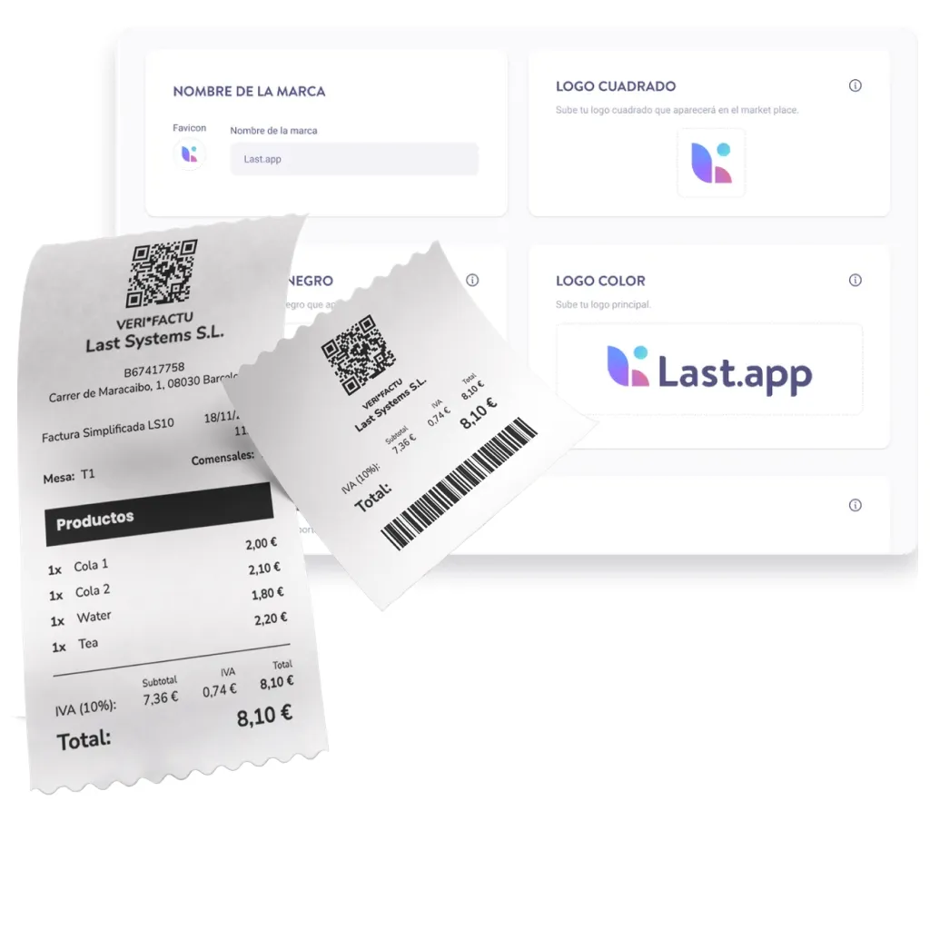pantalla de móvil mostrando la tienda online de last.app con todos los productos de la carta digital