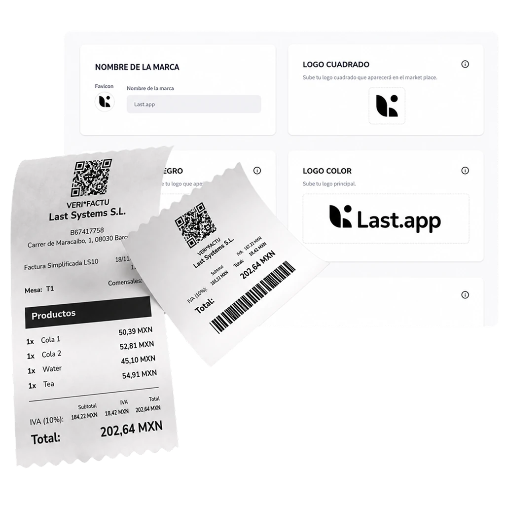 pantalla de móvil mostrando la tienda online de last.app con todos los productos de la carta digital