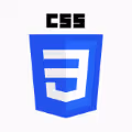 Blue CSS3 shield logo with white number 3 on it.