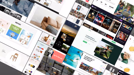 Collection of premium Webflow website templates showcasing modern responsive design layouts for various industries.