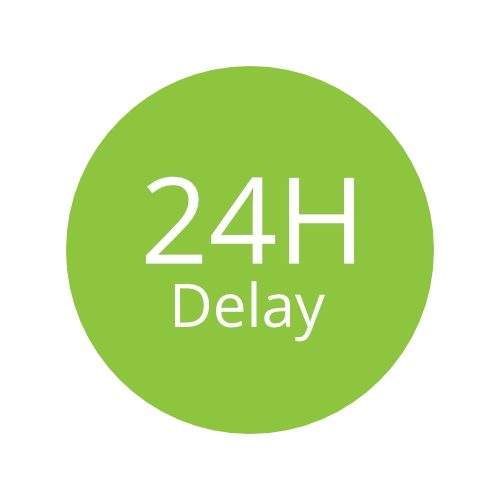 Timed 24-hour delay workflow node icon