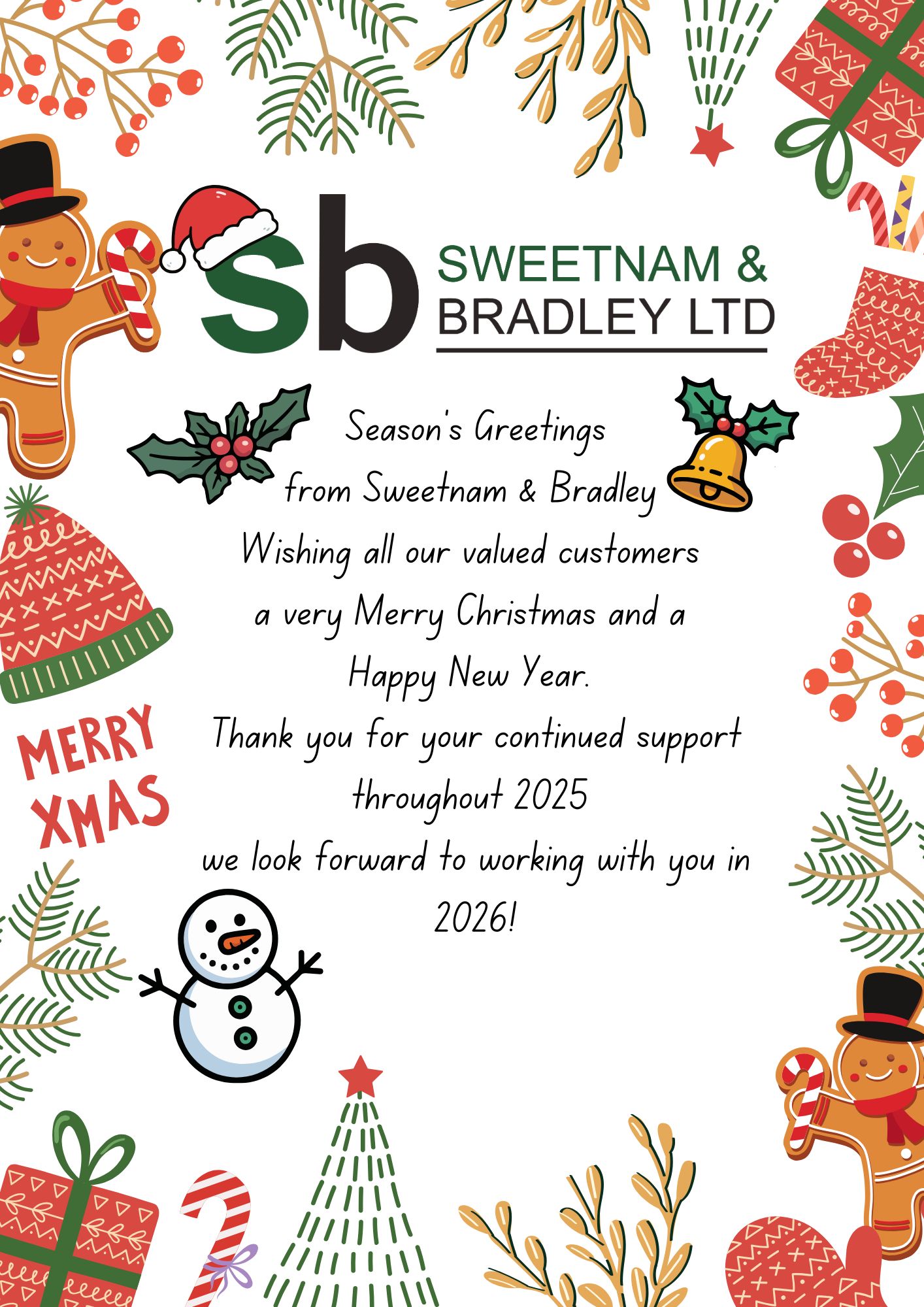 Sweernam & Bradley employees with the ISO 14001 certificate