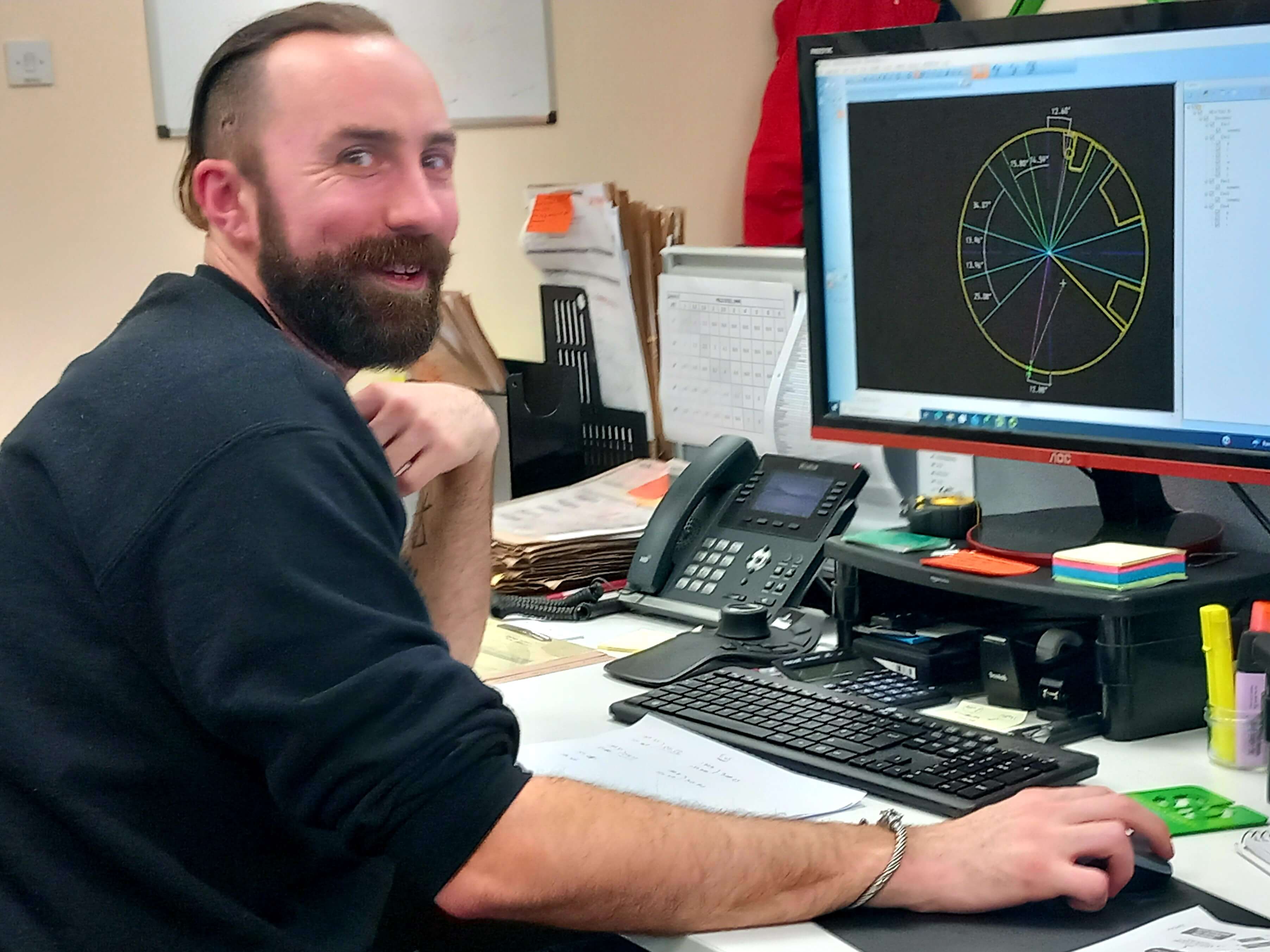 Sweernam & Bradley Photo of Scott at his desk