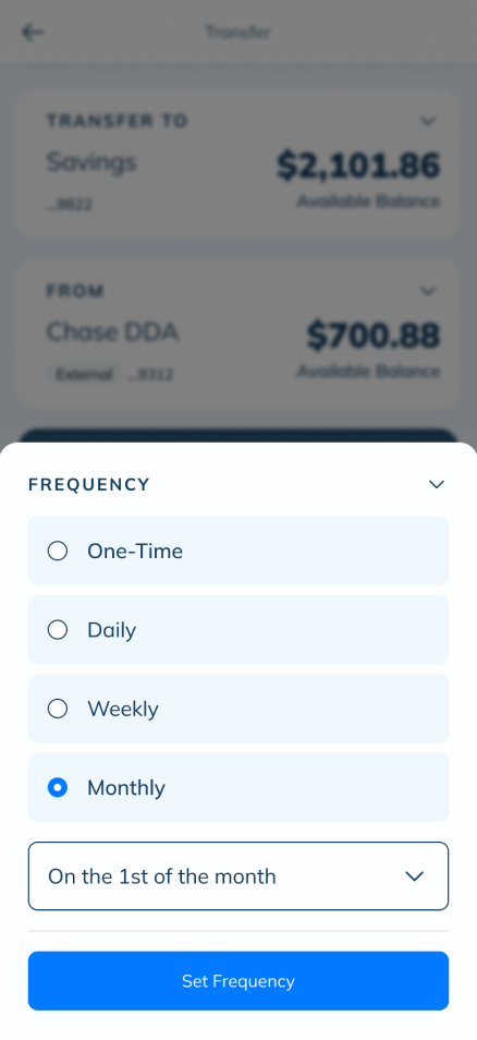 LendingClub recurring payment screen