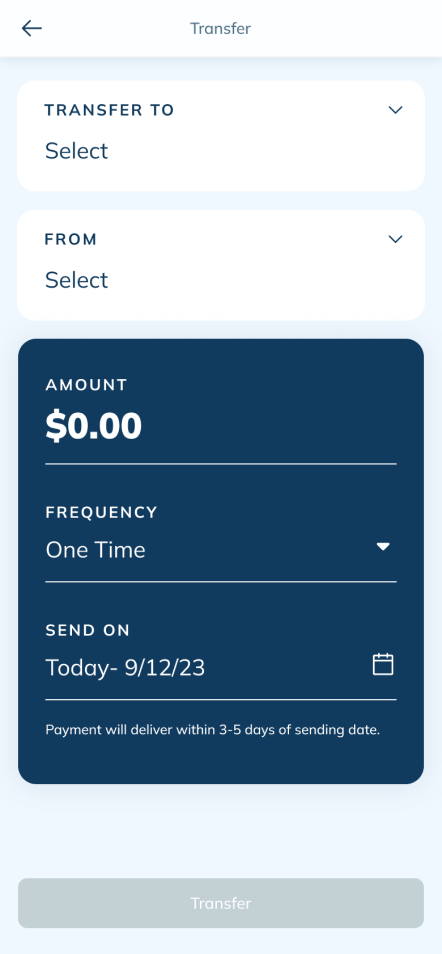 LendingClub recurring payment screen