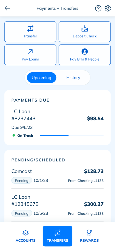 LendingClub recurring payment 