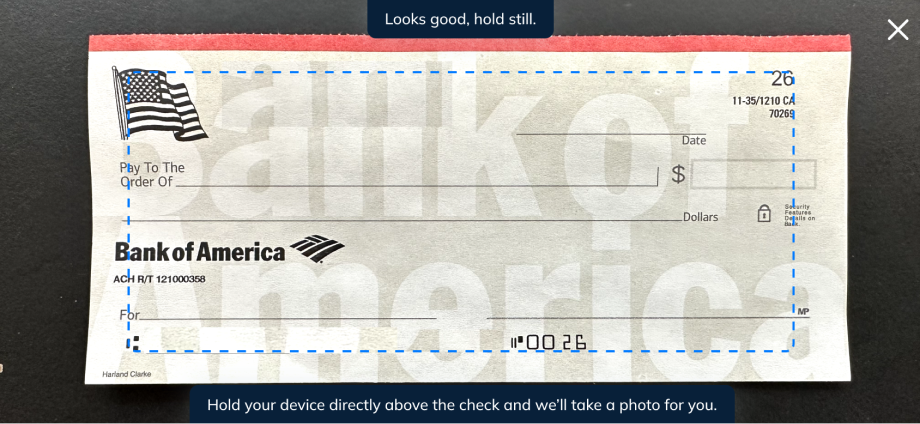 LendingClub deposit check screen